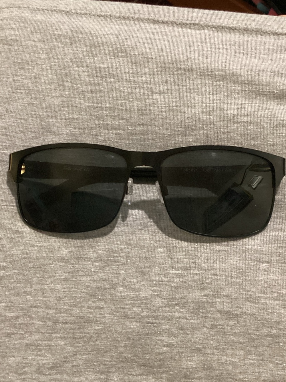 Foster Grant Black Rectangular Sunglasses